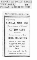 Cotton Club ad